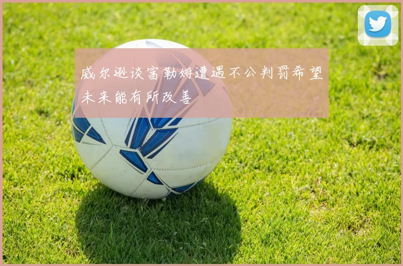 威尔逊谈富勒姆遭遇不公判罚希望未来能有所改善
